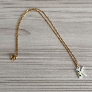 Vintage girl’s necklace K initial